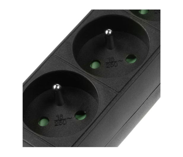 HAMA Listwa zasilająca Standard 6gn, 1.5m czarna, bez włącznika - 1416385 - zdjęcie 4